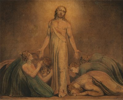 Le Christ apparaissant aux apôtres après la résurrection - William Blake